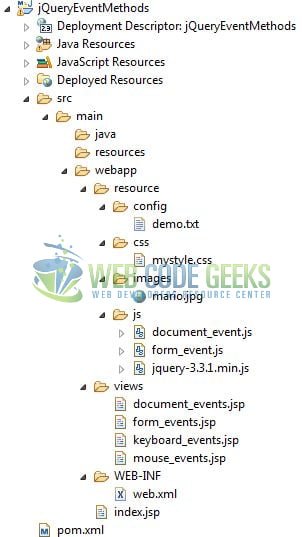 jquery event
