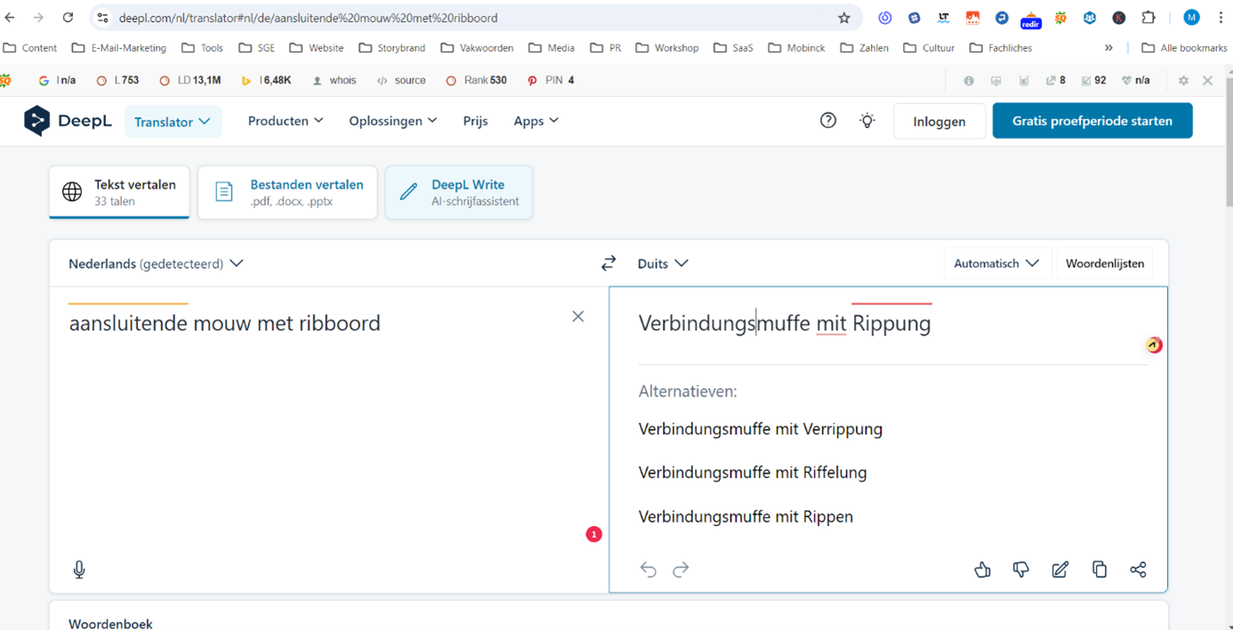 vertalen duits nederlands van dale